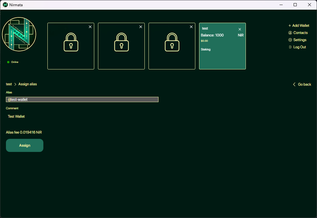 alias-registration alt alias-registration